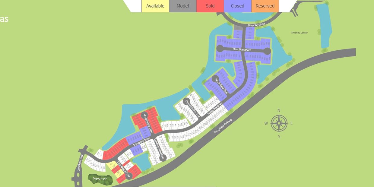 Villa Site Map Lorraine Lakes at Lakewood Ranch